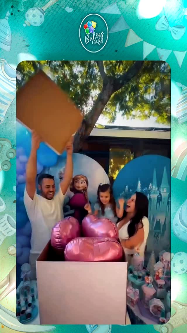 Caixa surpresa personalizada — Balões Fest BH